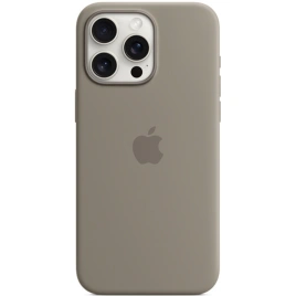 Силиконовый чехол Apple MagSafe для iPhone 15 Pro Max Clay