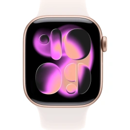 Смарт-часы Apple Watch Series 11 42mm Rose Gold Aluminium Case with Light Blush Sport Band S/M