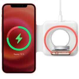 Беспроводное зарядное устройство Apple MagSafe Duo Charger MHXF3ZE/A White