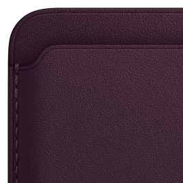 Картхолдер Apple iPhone Leather Wallet with MagSafe Dark Cherry (MM0T3)