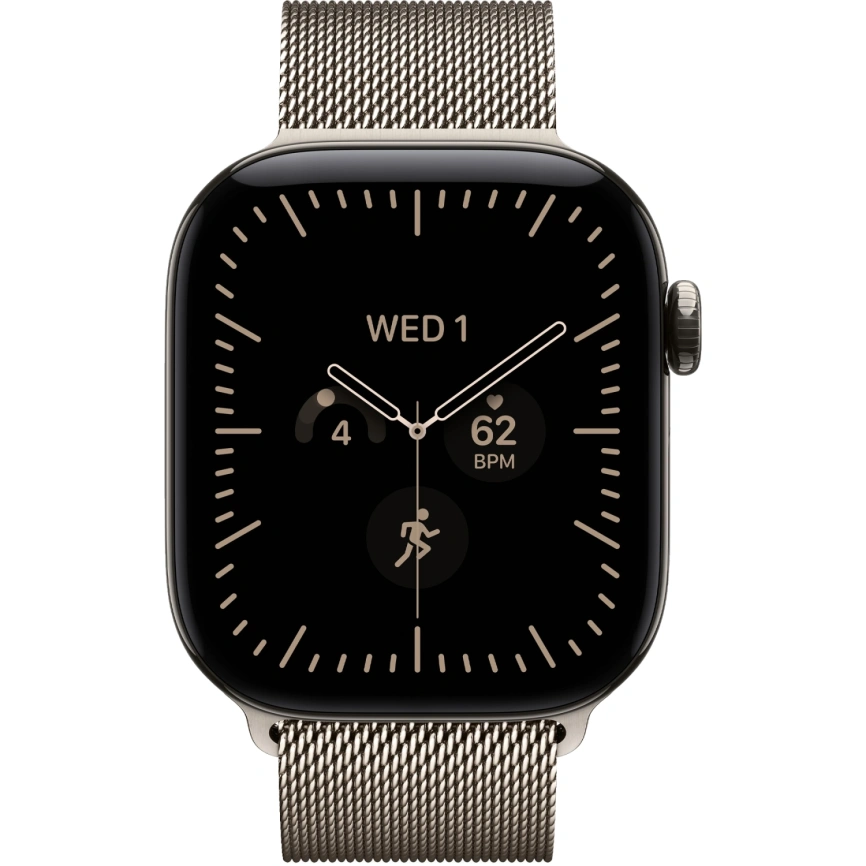 Смарт-часы Apple Watch Series 12 46mm Natural Titanium Case with Natural Milanese Loop M/L фото 3