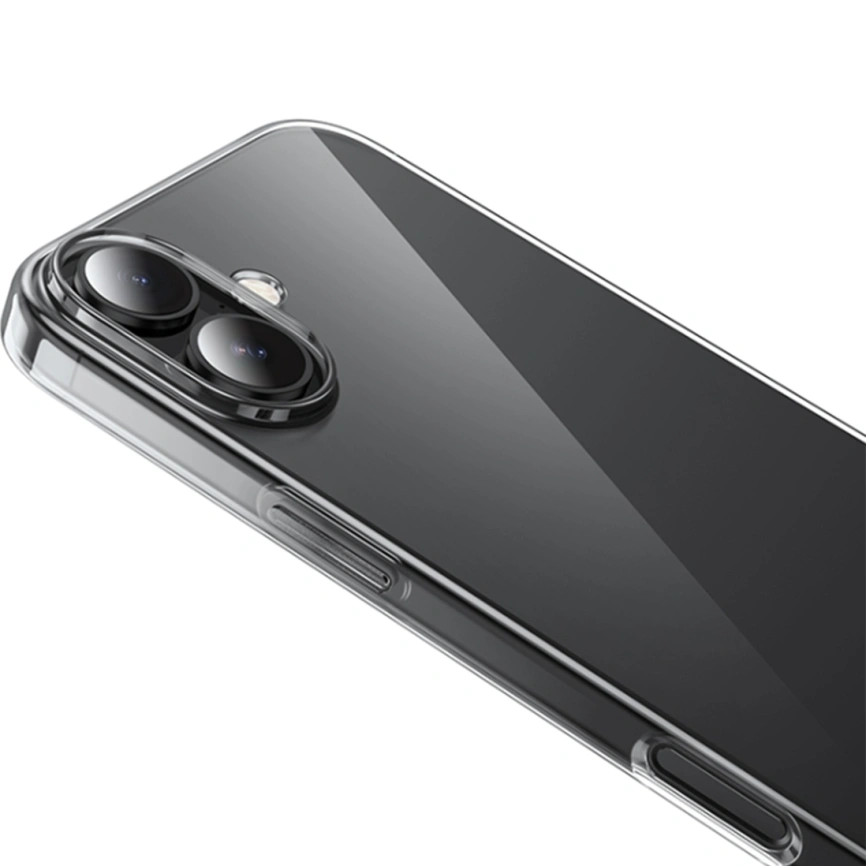 Силиконовый чехол Hoco для iPhone 16 Plus Clear фото 1