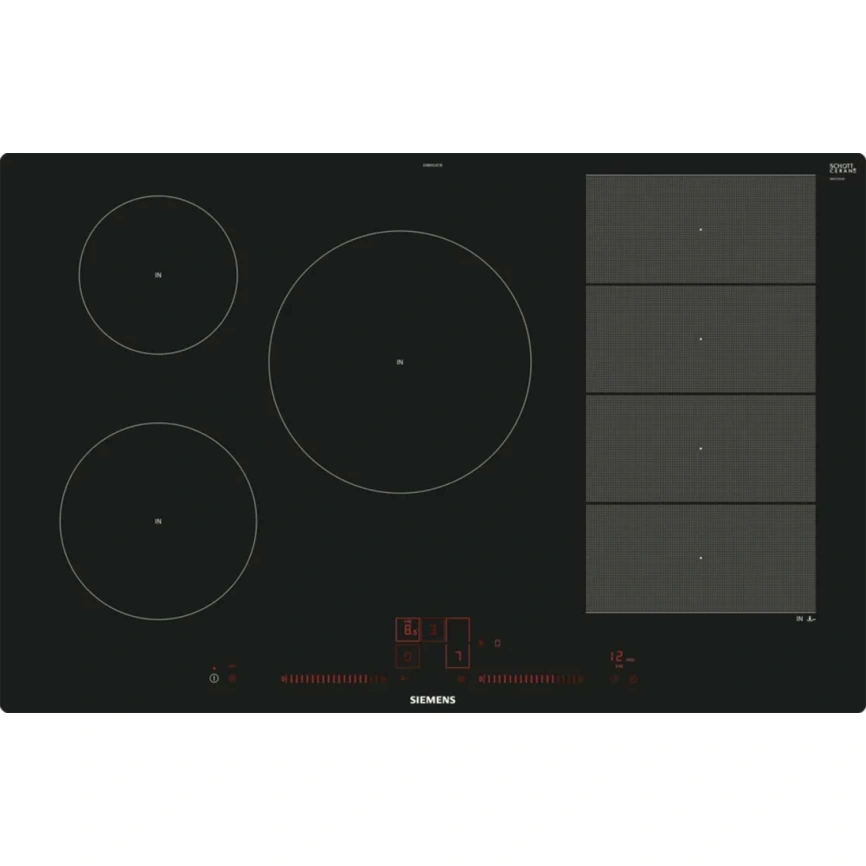 Индукционная варочная панель Siemens EX801LVC1E Black фото 2