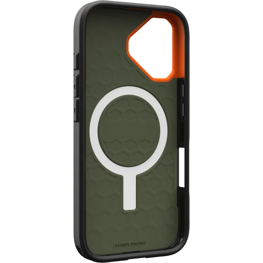 Чехол UAG MagSafe Civilian для iPhone 17 Olive/Orange фото 3