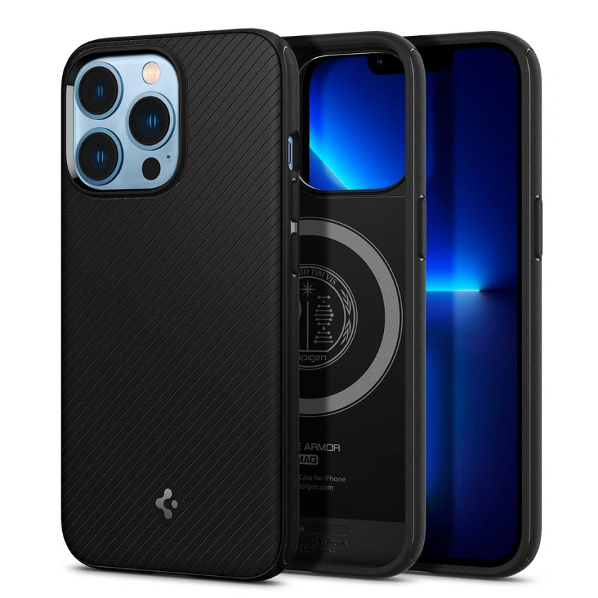 Чехол Spigen Mag Armor Magsafe для iPhone 13 Pro (ACS03281) Matte Black фото 10