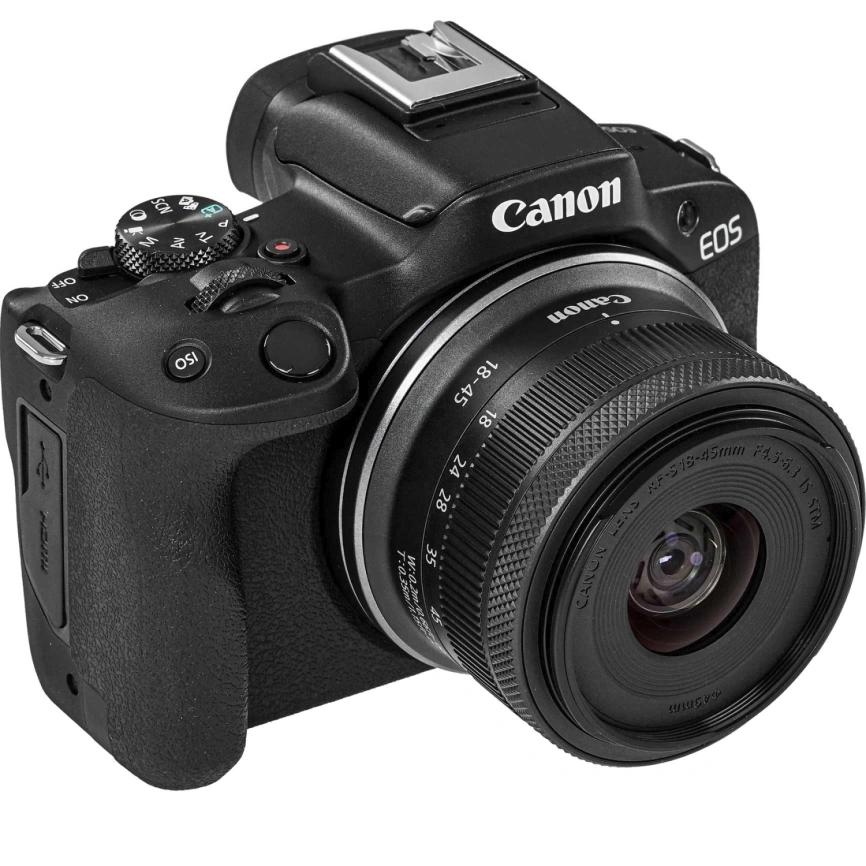 Фотоаппарат Canon EOS R50 Kit RF-S 18-45mm Black фото 2