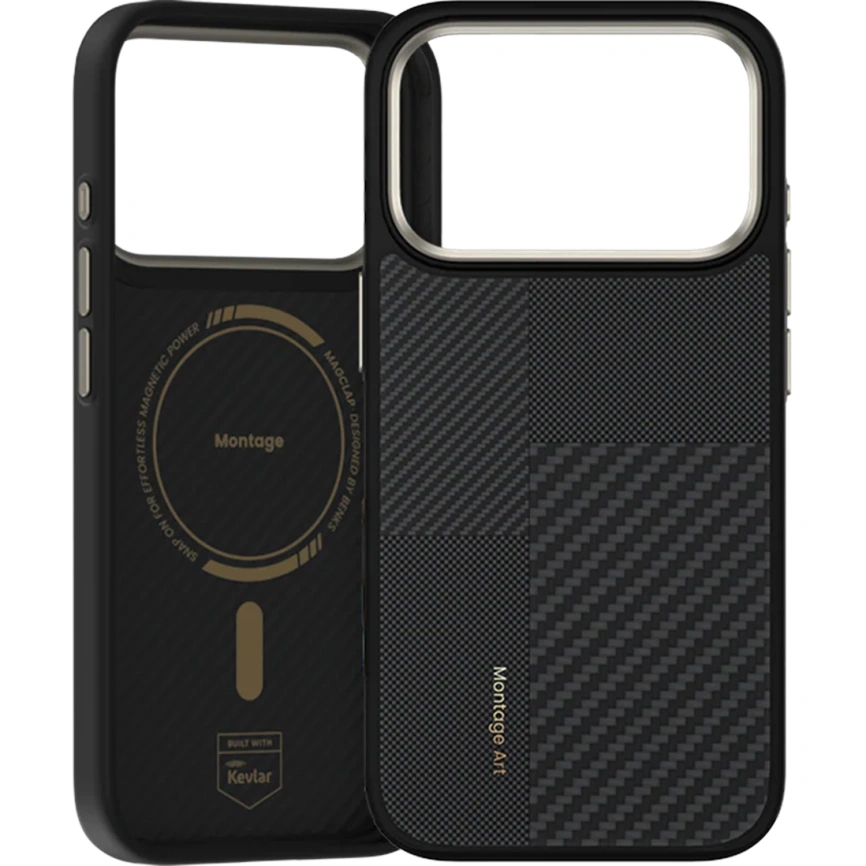 Чехол Benks Montage ArmorPro Case built with Kevlar для iPhone 17 Pro Max Black фото 1