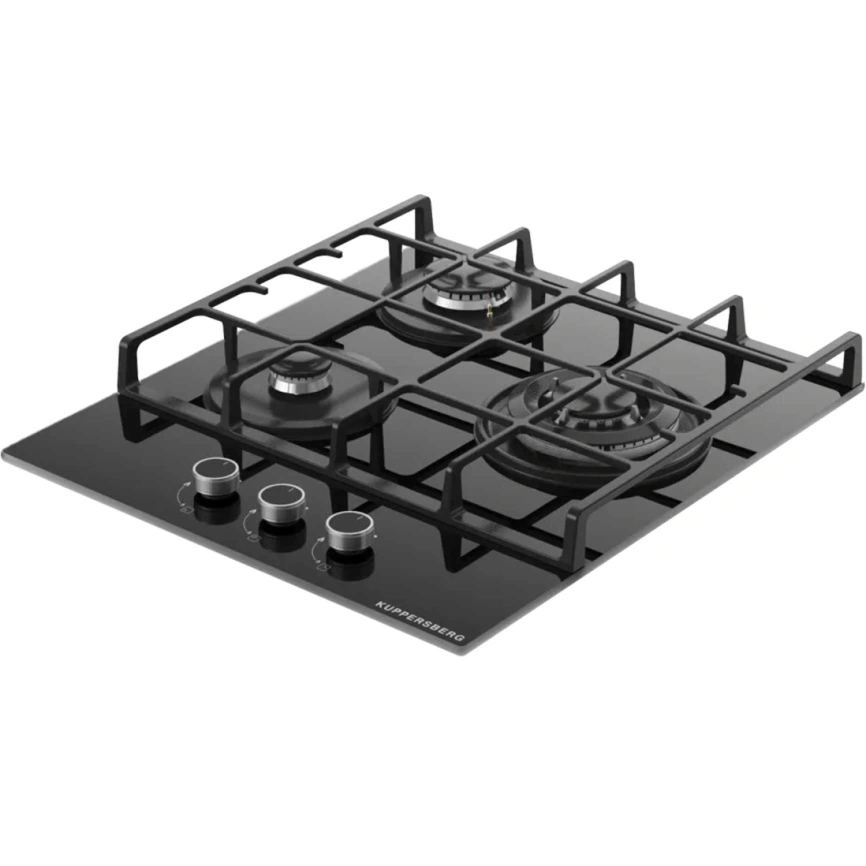 Газовая варочная панель Kuppersberg TG 42 B Black Glass фото 2