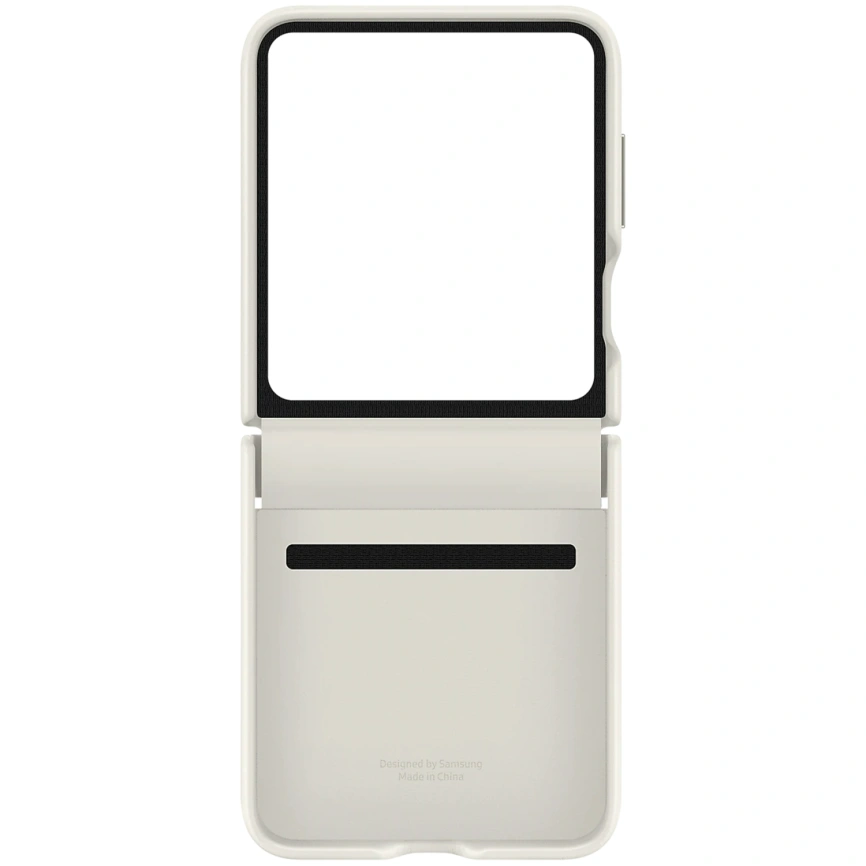 Чехол Samsung Series для Galaxy Z Flip 5 Flap Eco-Leather Case Creme фото 4