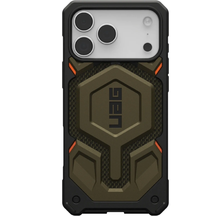 Чехол UAG MagSafe Monarch Pro Kevlar для iPhone 17 Pro Element Green фото 1