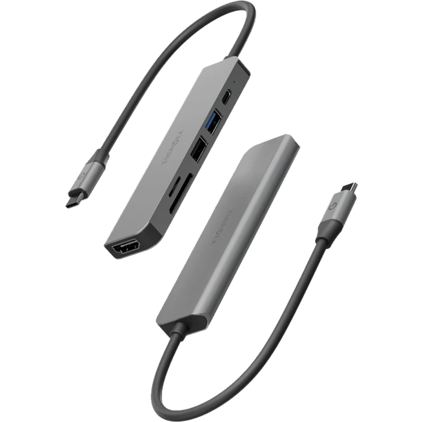 Адаптер EnergEA AluHub HD 3 (6 в 1) Gunmetal (HUB-HD3-GUN) фото 3