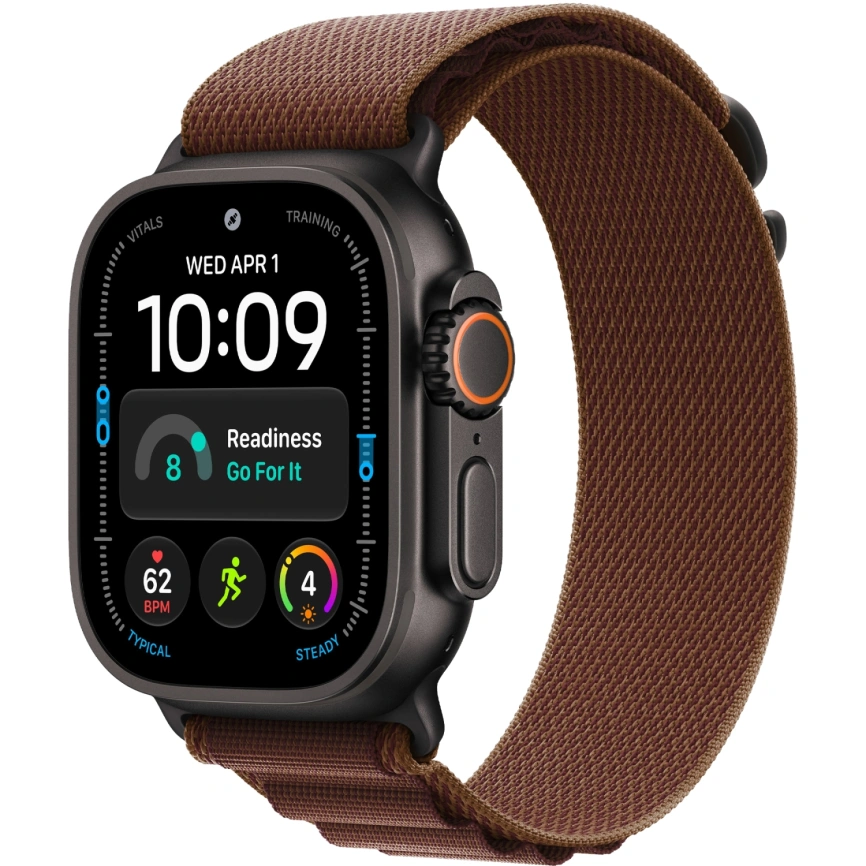 Смарт-часы Apple Watch Ultra 4 (2026) 49mm Black Titanium Case with Burgundy Alpine Loop S фото 1