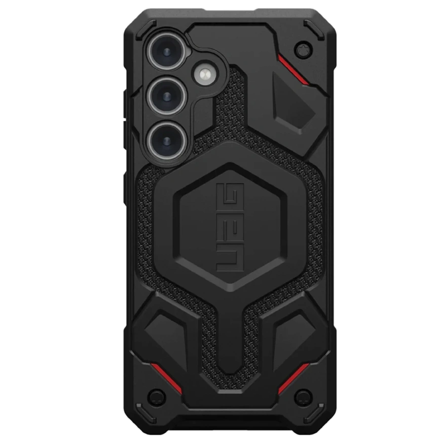 Чехол UAG Monarch PRO with MagSafe для Galaxy S24 Black Kevlar фото 2